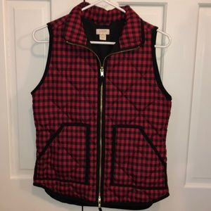 J Crew checkered vest